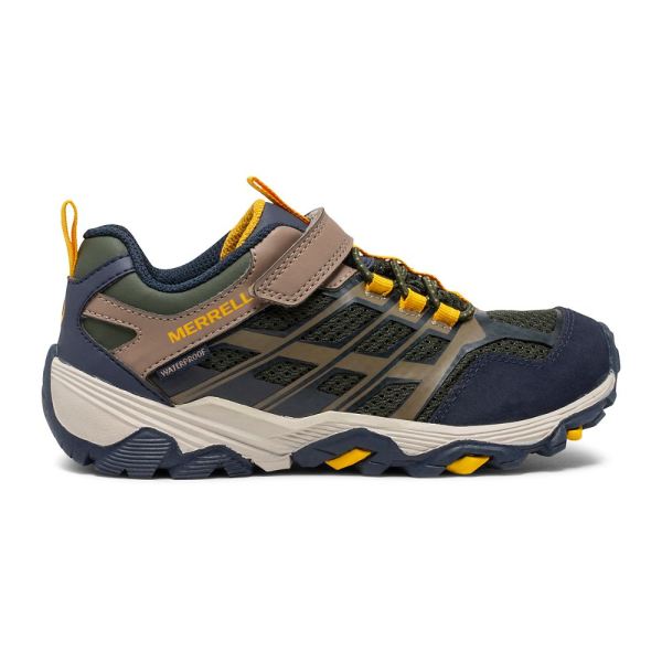 Merrell Canada Moab FST Low A/C Waterproof Sneaker-Navy/Taupe/Olive - Click Image to Close