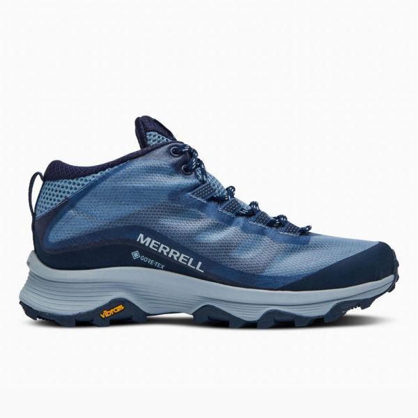 Merrell Canada Moab Speed Mid GORE-TEX®-Navy - Click Image to Close