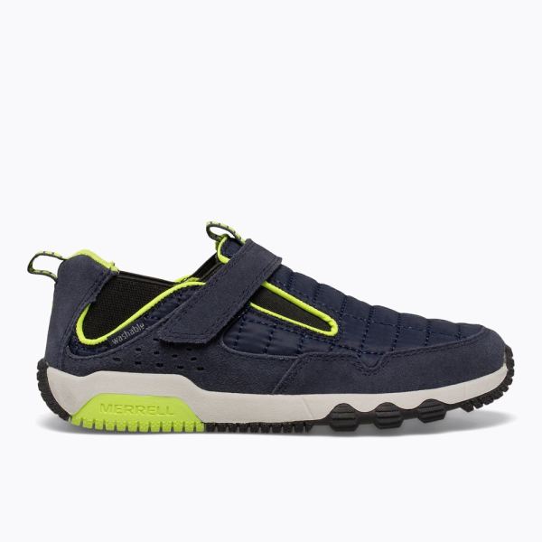 Merrell Canada Free Roam Hut Moc-Navy/Cobalt/Lime - Click Image to Close