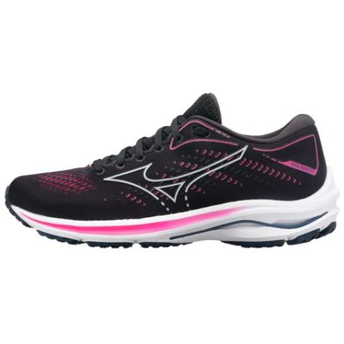 MIZUNO PROJECT ZERO WAVE RIDER 25 WOMEN'S RUNNING SHOE-BLACK-PEARL BLUE (905E) | CANADA OUTLET