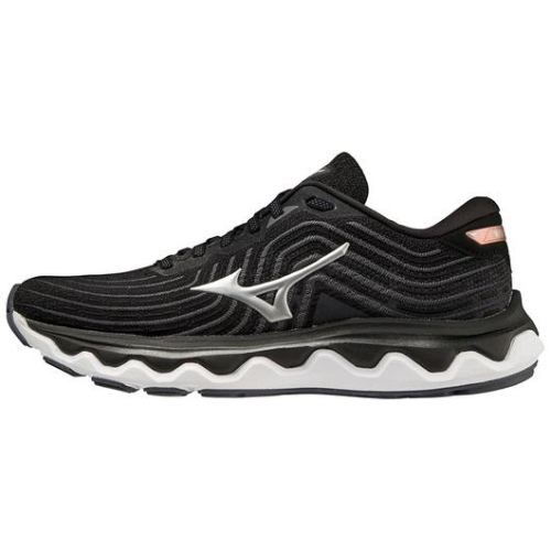 MIZUNO WOMEN'S WAVE HORIZON 6 D RUNNING SHOE-BLACK-SILVER (9073) | CANADA OUTLET