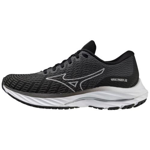 MIZUNO WOMEN'S WAVE RIDER 26 SSW RUNNING SHOE-BLACK-WHITE (9000) | CANADA OUTLET