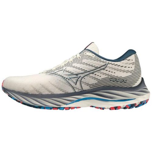 MIZUNO WOMEN'S WAVE RIDER 26 RUNNING SHOE-SNOW WHITE-SILVER (0D73) | CANADA OUTLET