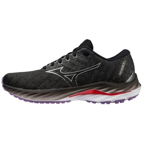 MIZUNO WOMEN'S WAVE INSPIRE 19 D RUNNING SHOE-BLACK-SILVER (9073) | CANADA OUTLET