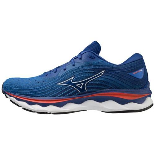 MIZUNO MEN'S WAVE SKY 6 RUNNING SHOE-TURKISH SEA-WHITE (TS00) | CANADA OUTLET