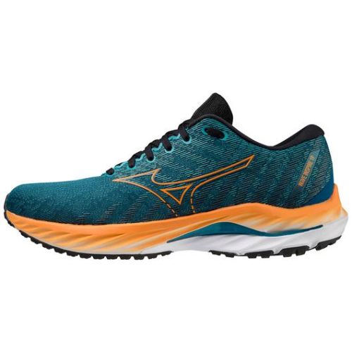 MIZUNO MEN'S WAVE INSPIRE 19 RUNNING SHOE-INK BLUE-BIRD OF PARADISE (5322) | CANADA OUTLET