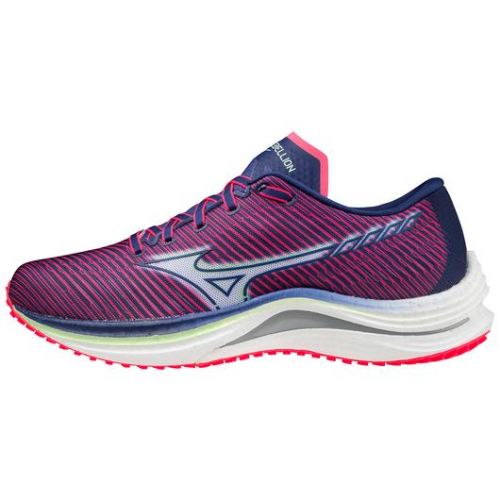 MIZUNO WOMEN'S WAVE REBELLION RUNNING SHOE-DIVA PINK-INDIGO WHITE (1L05) | CANADA OUTLET