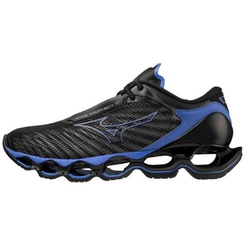 MIZUNO MEN'S WAVE PROPHECY 12 RUNNING SHOE-BLACK OYSTER-BLUE ASHES (9H5J) | CANADA OUTLET