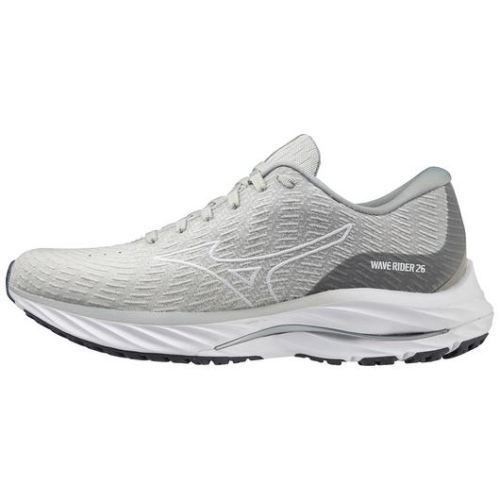 MIZUNO WOMEN'S WAVE RIDER 26 SSW RUNNING SHOE-OYSTER MUSHROOM-WHITE (YM00) | CANADA OUTLET