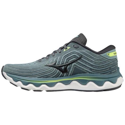 MIZUNO MEN'S WAVE HORIZON 6 RUNNING SHOE-SMOKE BLUE-EBONY (KBEY) | CANADA OUTLET