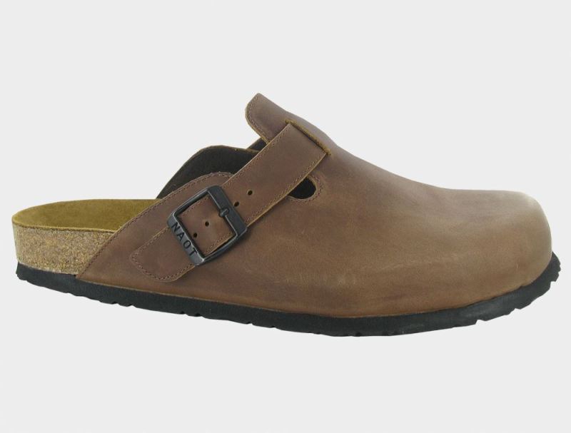 Naot | Men's Spring-Saddle Brown Leather - Click Image to Close