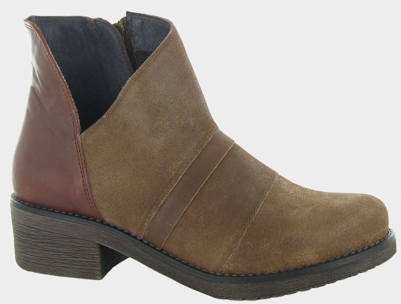 Naot | Emerald-Antique Brown Suede / Soft Chestnut Lthr / Saddle Brown Lthr