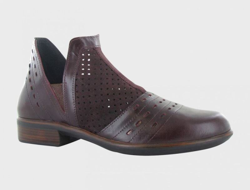 Naot | Rivotra-Perf. Burgundy Suede / Bordeaux Lthr / Glass Silver / Violet Nubuck - Click Image to Close