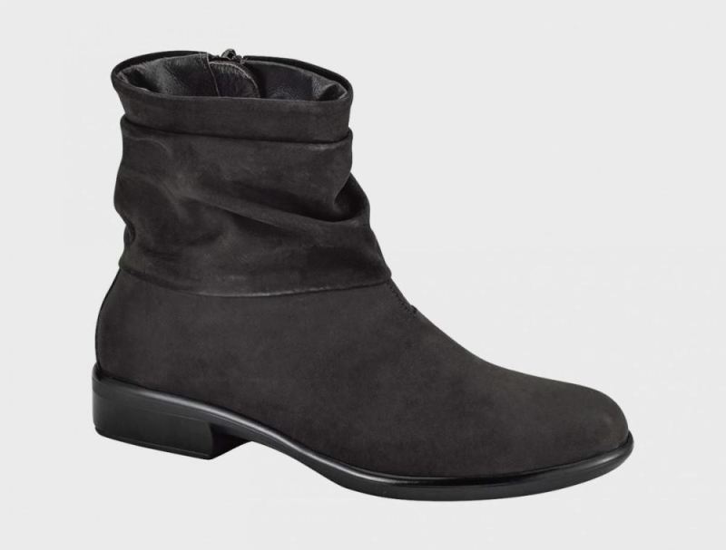 Naot | Brisote-Black Velvet Nubuck