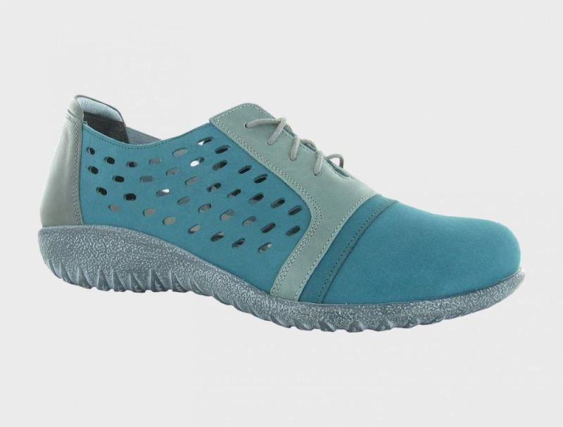 Naot | Lalo-Teal Nubuck / Sea Green / Tin Gray - Click Image to Close