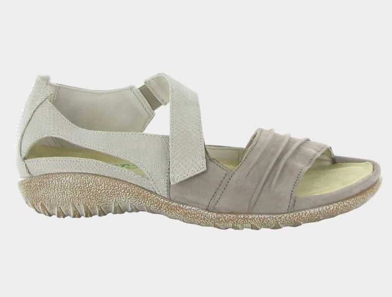 Naot | Papaki-Stone Nubuck / Beige Lizard Lthr