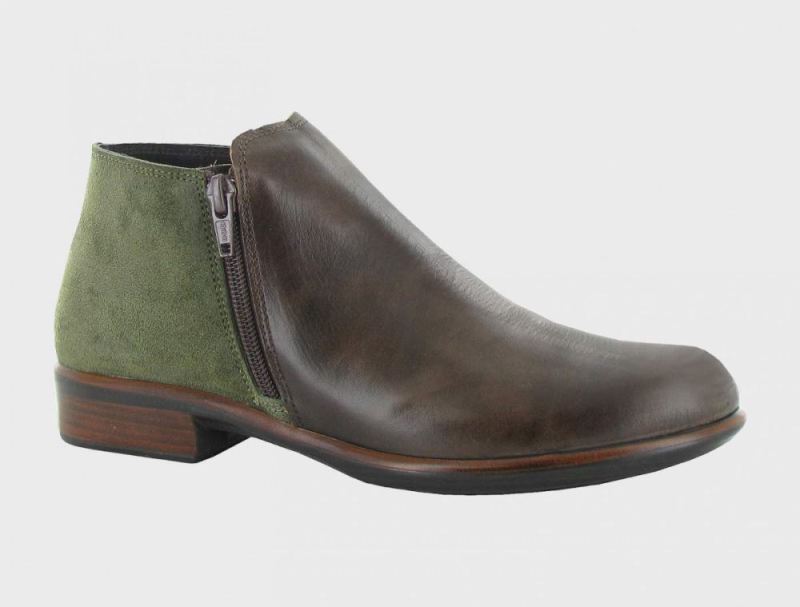 Naot | Helm-Pecan Brown / Oily Olive Suede - Click Image to Close