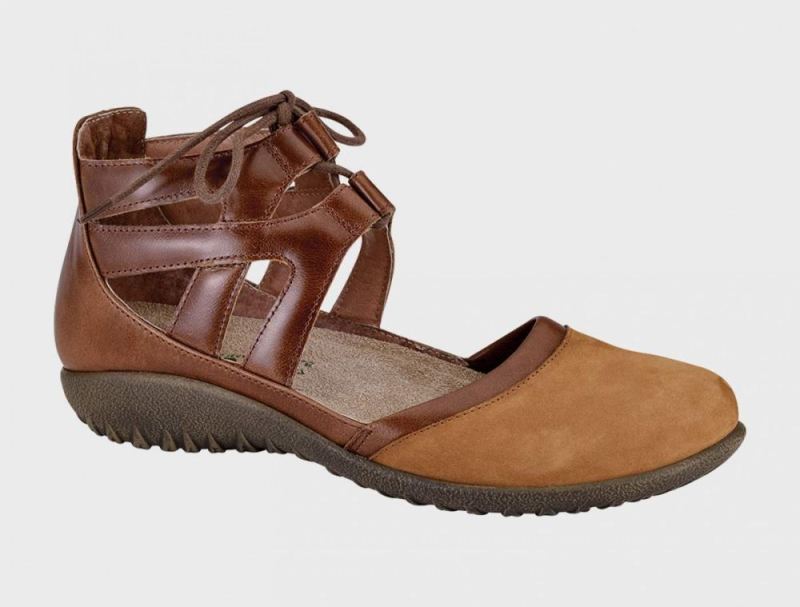 Naot | Kata-Amber Nubuck / Maple Brown Lthr