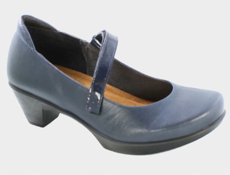 Naot | Muse-Ink Leather / Navy Patent Leather - Click Image to Close