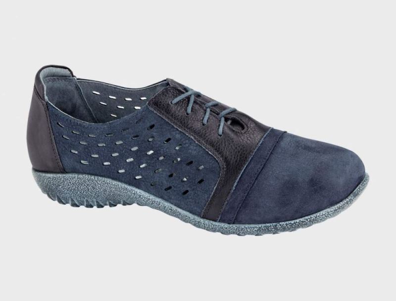 Naot | Lalo-Navy Velvet Nubuck / Ink Lthr / Tin Gray Lthr