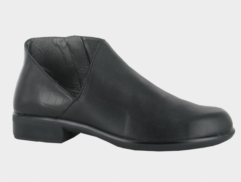 Naot | Bayamo-Soft Black Lthr / Black Croc Lthr - Click Image to Close