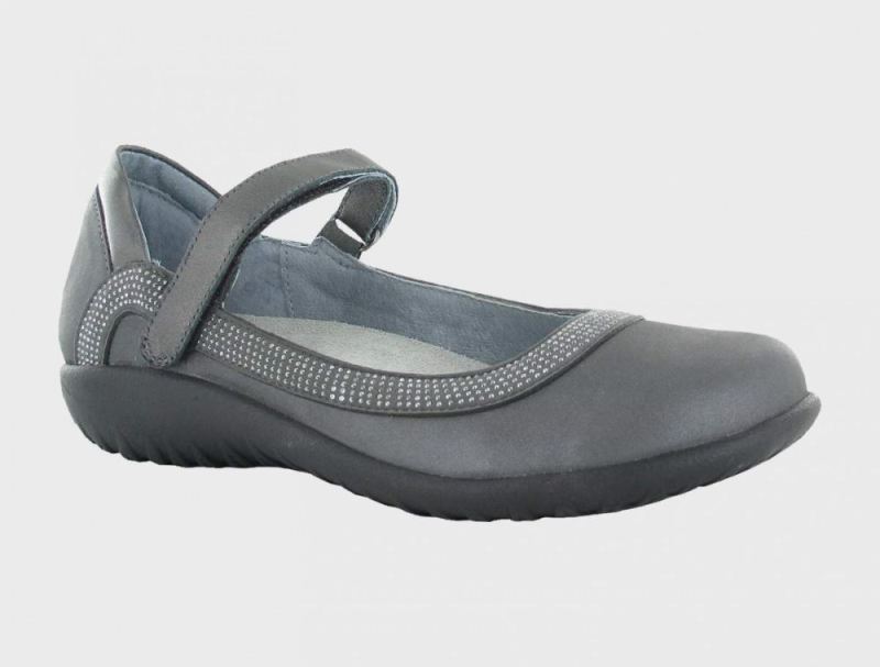 Naot | Tahi-Shadow Gray Nubuck / Dark Gray w / Gunmetal Rivets / Metallic Road Lthr