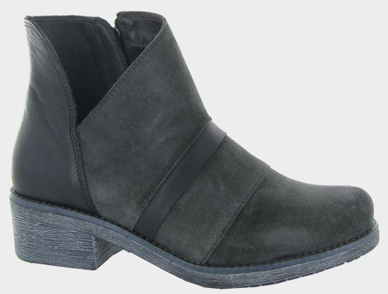 Naot | Emerald-Oily Midnight Suede / Soft Black Lthr / Jet Black Lthr - Click Image to Close