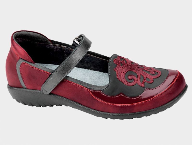 Naot | Motu-Ruby / Brush Black / Beet Red / Rumba