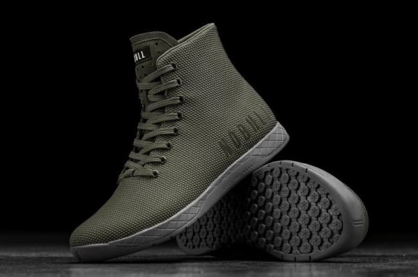 NOBULL WOMEN'S SHOES HIGH-TOP ARMY GREY TRAINER | CANADA OUTLET - Click Image to Close