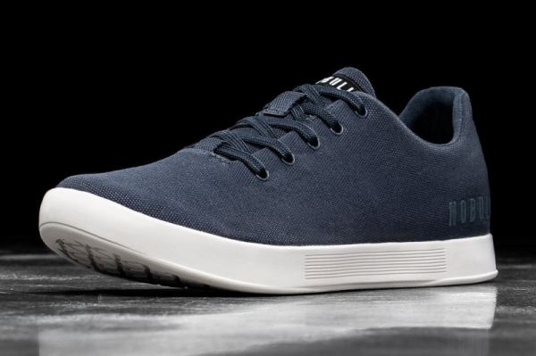 NOBULL WOMEN'S SHOES NAVY IVORY CANVAS TRAINER | CANADA OUTLET