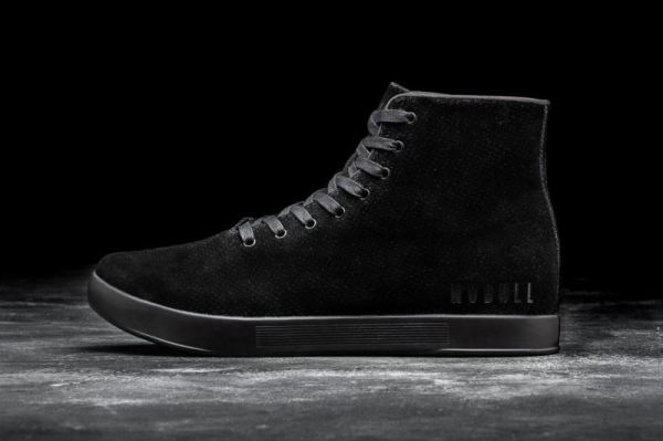 NOBULL MEN'S SHOES HIGH-TOP BLACK SUEDE TRAINER | STYLISH OUTLET