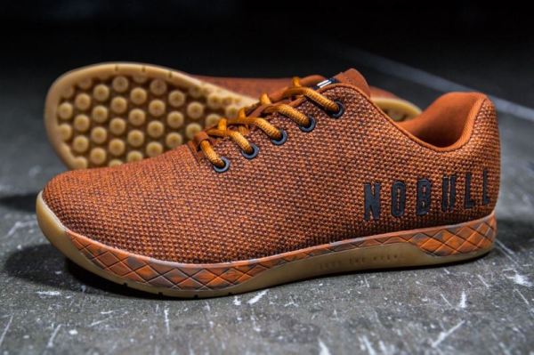 NOBULL MEN'S SHOES ORANGE HEATHER TRAINER | STYLISH OUTLET - Click Image to Close