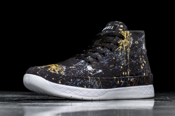 NOBULL MEN'S SHOES SPLATTER CANVAS MID TRAINER | STYLISH OUTLET