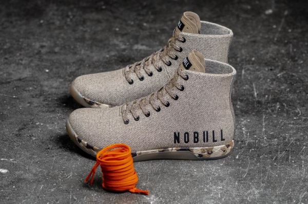 NOBULL WOMEN'S SHOES HIGH-TOP EARTH HEATHER TRAINER | CANADA OUTLET