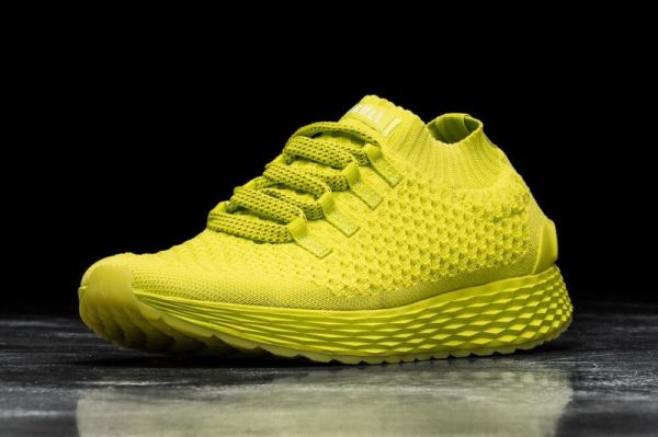 NOBULL WOMEN'S SHOES NEON YELLOW KNIT RUNNER | CANADA OUTLET - Click Image to Close