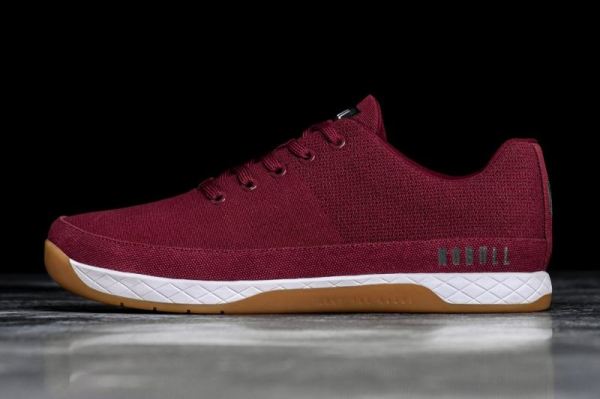 NOBULL MEN'S SHOES BURGUNDY CANVAS TRAINER | STYLISH OUTLET - Click Image to Close