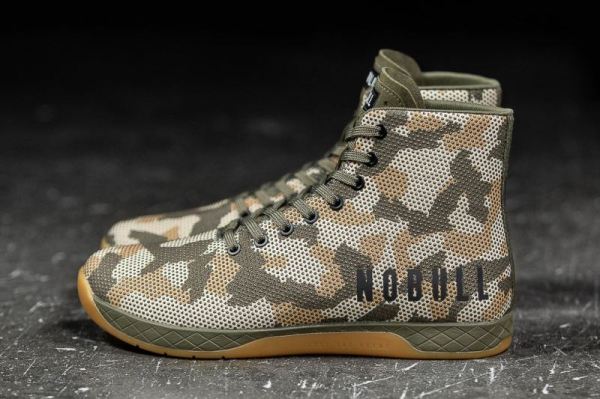 NOBULL MEN'S SHOES HIGH-TOP WOODLAND CAMO TRAINER | STYLISH OUTLET