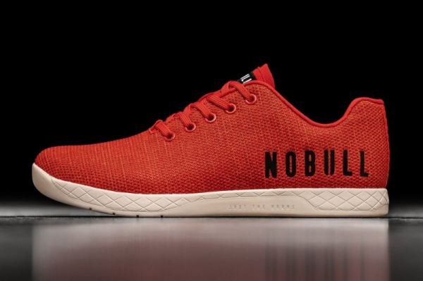 NOBULL MEN'S SHOES RED HEATHER TRAINER | STYLISH OUTLET