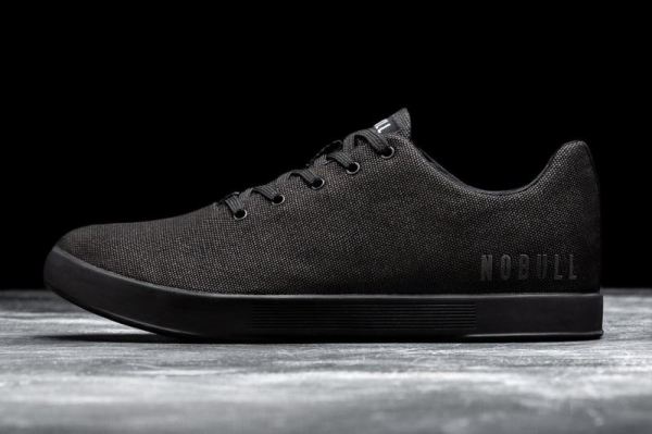 NOBULL MEN'S SHOES BLACK CANVAS TRAINER | STYLISH OUTLET