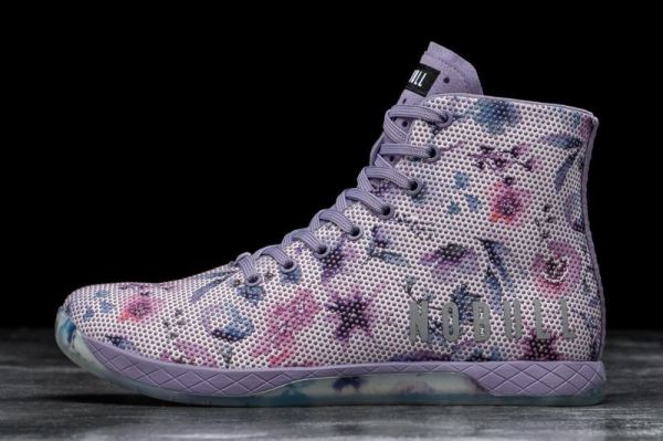 NOBULL MEN'S SHOES HIGH-TOP WATERCOLOR FLORAL TRAINER | STYLISH OUTLET