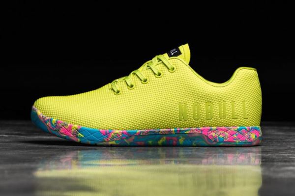 NOBULL WOMEN'S SHOES NEON YELLOW SWIRL TRAINER | CANADA OUTLET