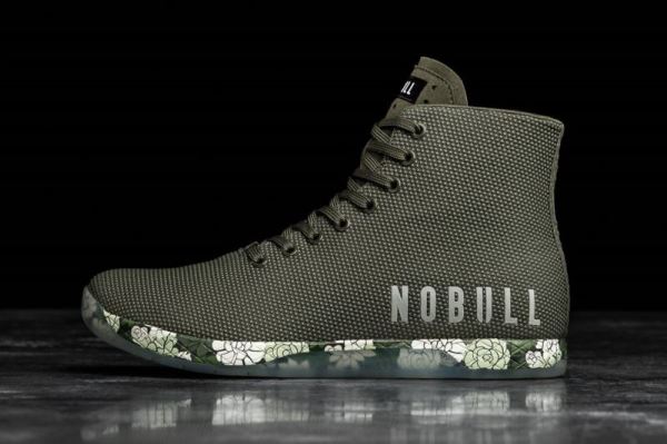 NOBULL MEN'S SHOES HIGH-TOP ARMY SUCCULENT TRAINER | STYLISH OUTLET