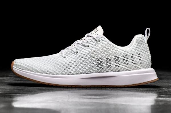 NOBULL MEN'S SHOES WHITE MESH RUNNER | STYLISH OUTLET