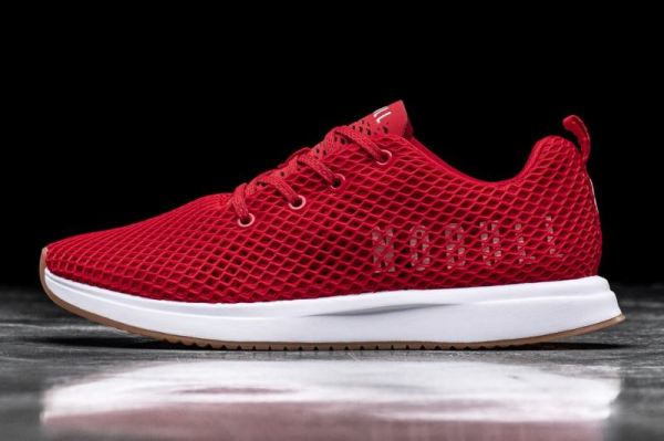 NOBULL MEN'S SHOES RACING RED MESH RUNNER | STYLISH OUTLET - Click Image to Close