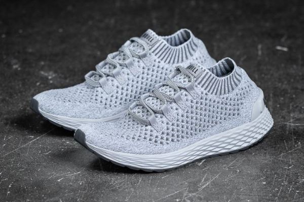 NOBULL MEN'S SHOES COOL GREY KNIT RUNNER | STYLISH OUTLET