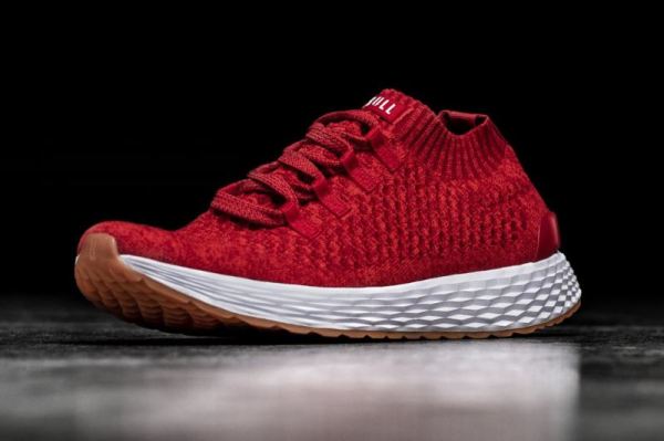 NOBULL MEN'S SHOES RED ALERT KNIT RUNNER | STYLISH OUTLET