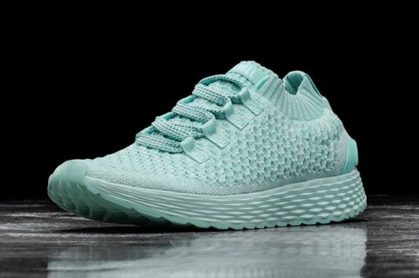 NOBULL MEN'S SHOES BRIGHT AQUA KNIT RUNNER | STYLISH OUTLET