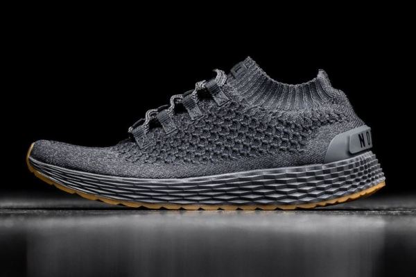 NOBULL MEN'S SHOES DARK GREY KNIT RUNNER | STYLISH OUTLET