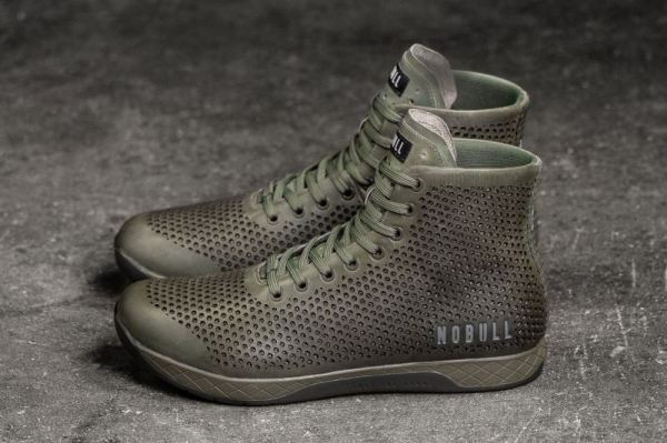 NOBULL WOMEN'S SHOES HIGH-TOP MOSS LEATHER TRAINER | CANADA OUTLET