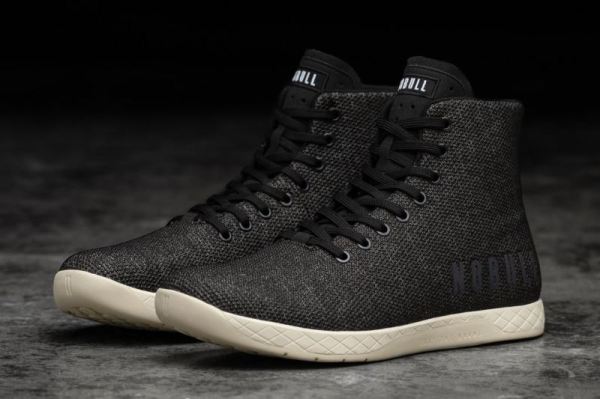 NOBULL WOMEN'S SHOES HIGH-TOP BLACK HEATHER TRAINER | CANADA OUTLET - Click Image to Close